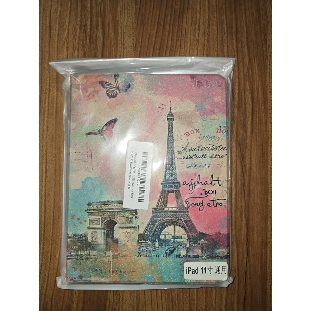 Shecaset for iPad Air 11 inch Case M2 (2024) Case Premium Leather Business Paris